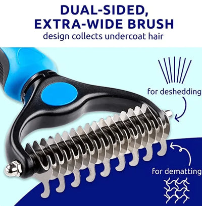 Expert Dual-Action Dog Grooming Brush